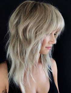 Blonde Gypsy Shag Haircut