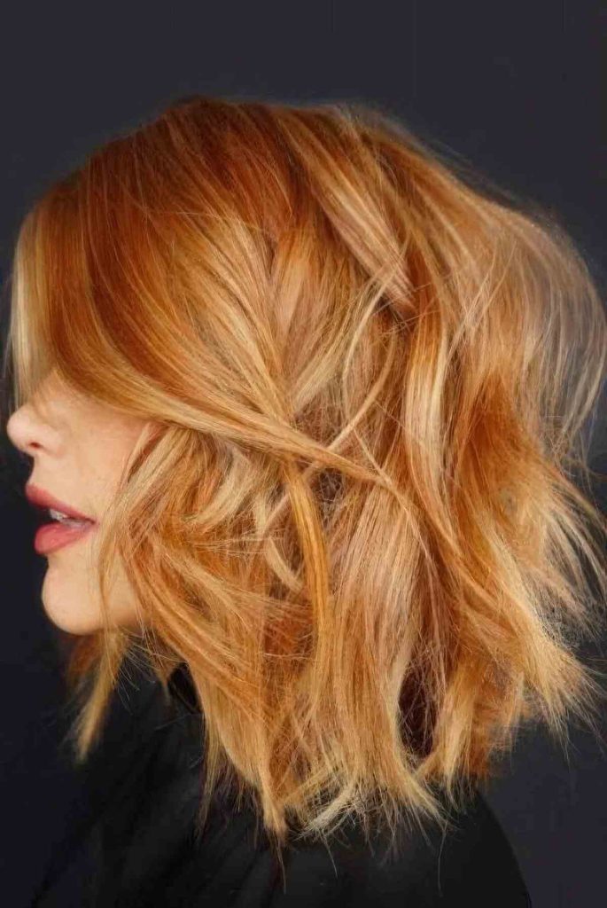 Choppy Layers with Ginger Highlights