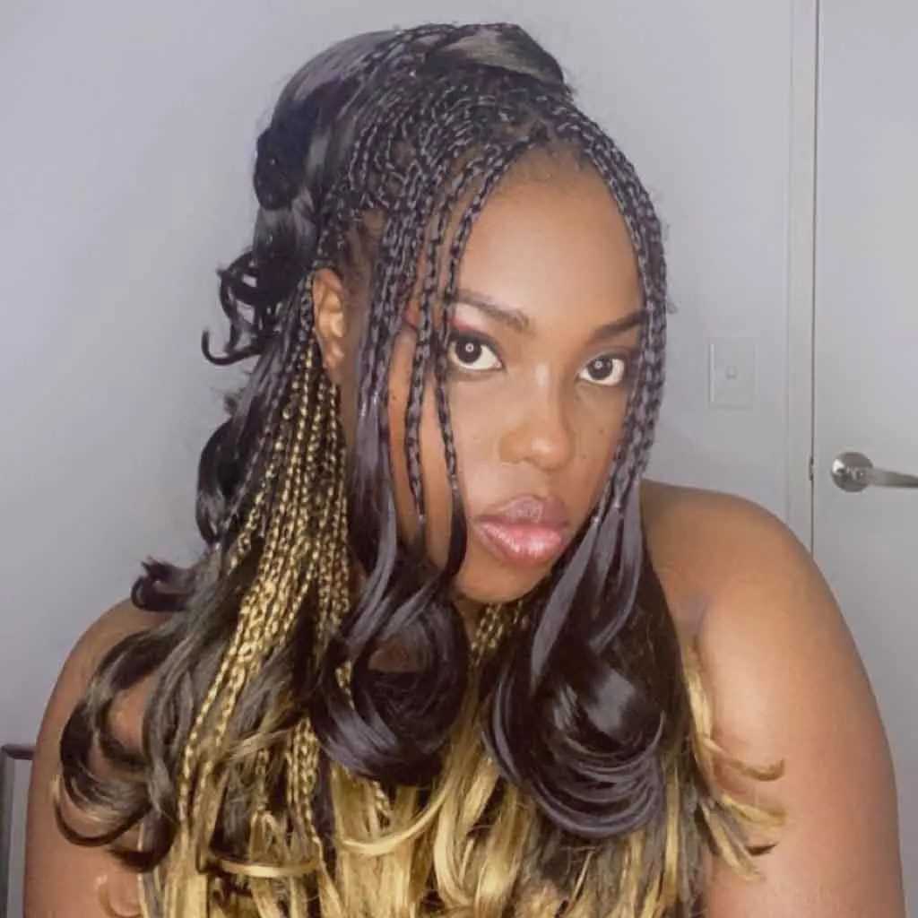 Classic Wolf Cut with Side Braids
