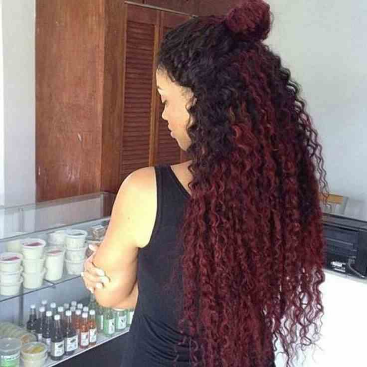 Deep Burgundy Curls