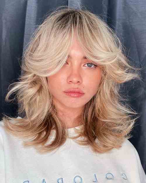 Edgy Fringe with a Wolf Cut