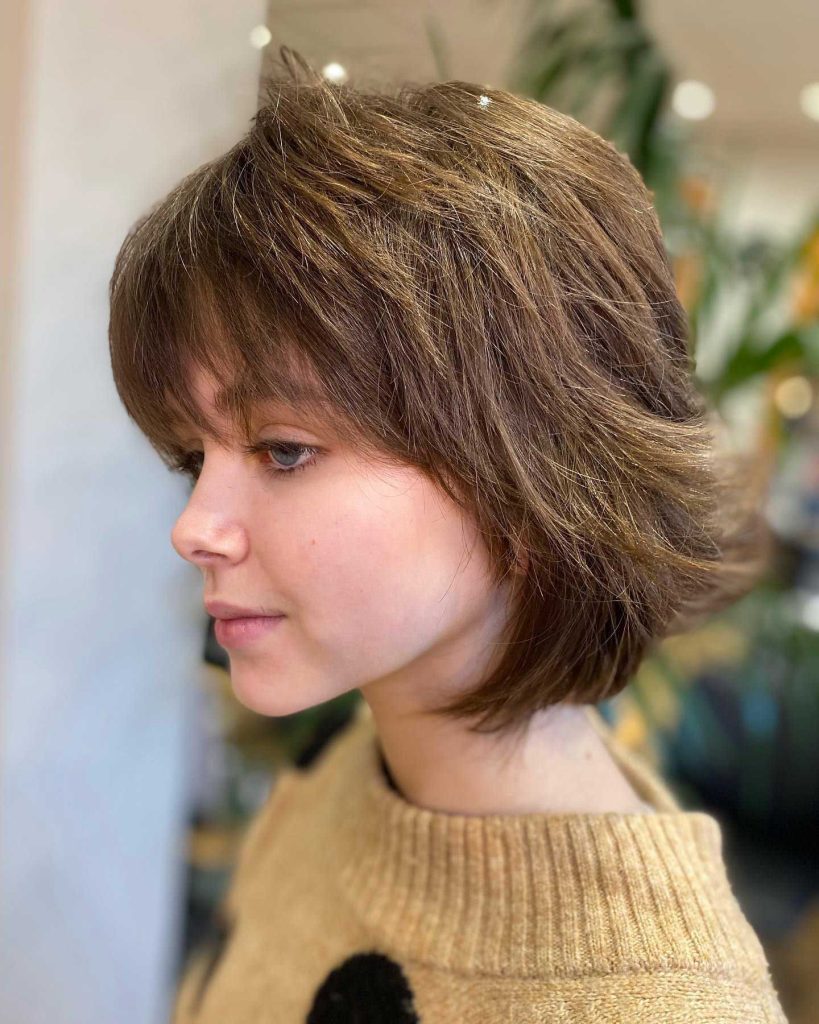 Edgy Short Fluffy Wolf Cut