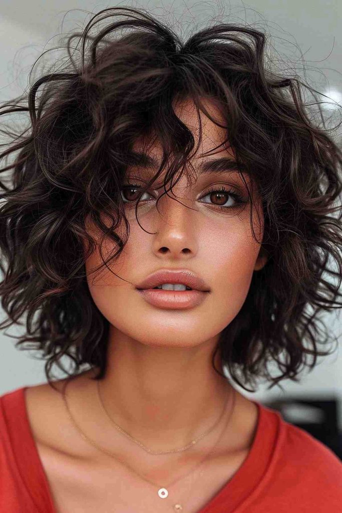 Fluffy Bob with Soft Curls