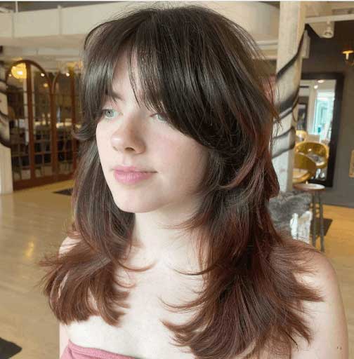 Fluffy Wolf Cut with Face-Framing Layers
