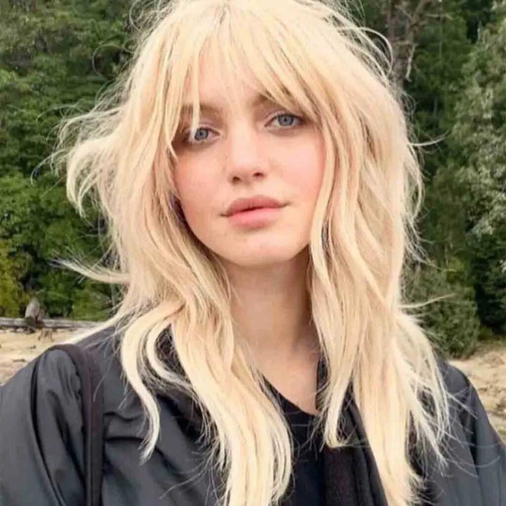 Fluffy Wolf Cut with Bangs