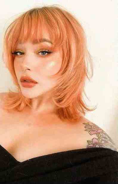 Ginger Wolf Cut with Bangs