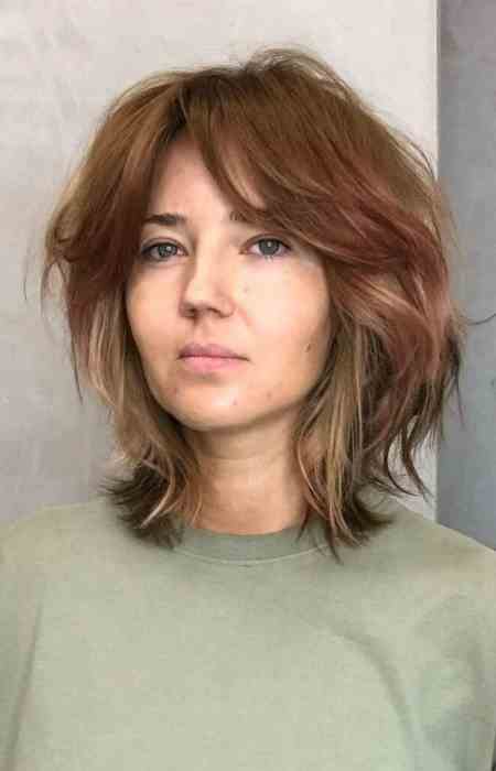 Layered Bob Wolf Cut