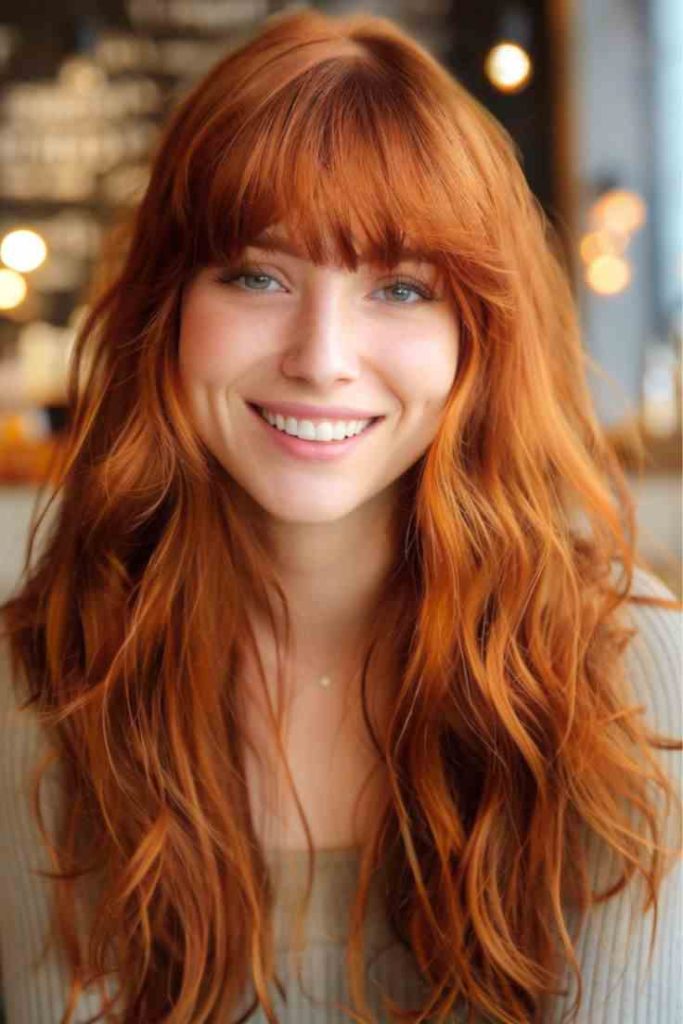 Layered Wolf Cut with Soft Bangs