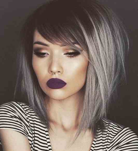 Medium Length Emo Shag with Side Part