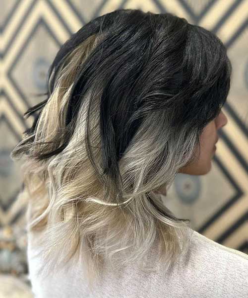 Ombre Wolf Cut