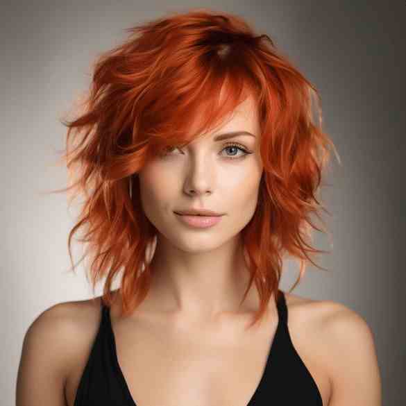 Shaggy Ginger Wolf Cut