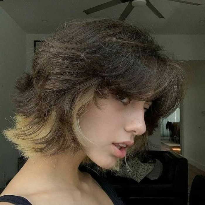 Short Fluffy Wolf Cut with Volume