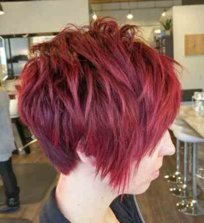 Short Red Pixie Cut