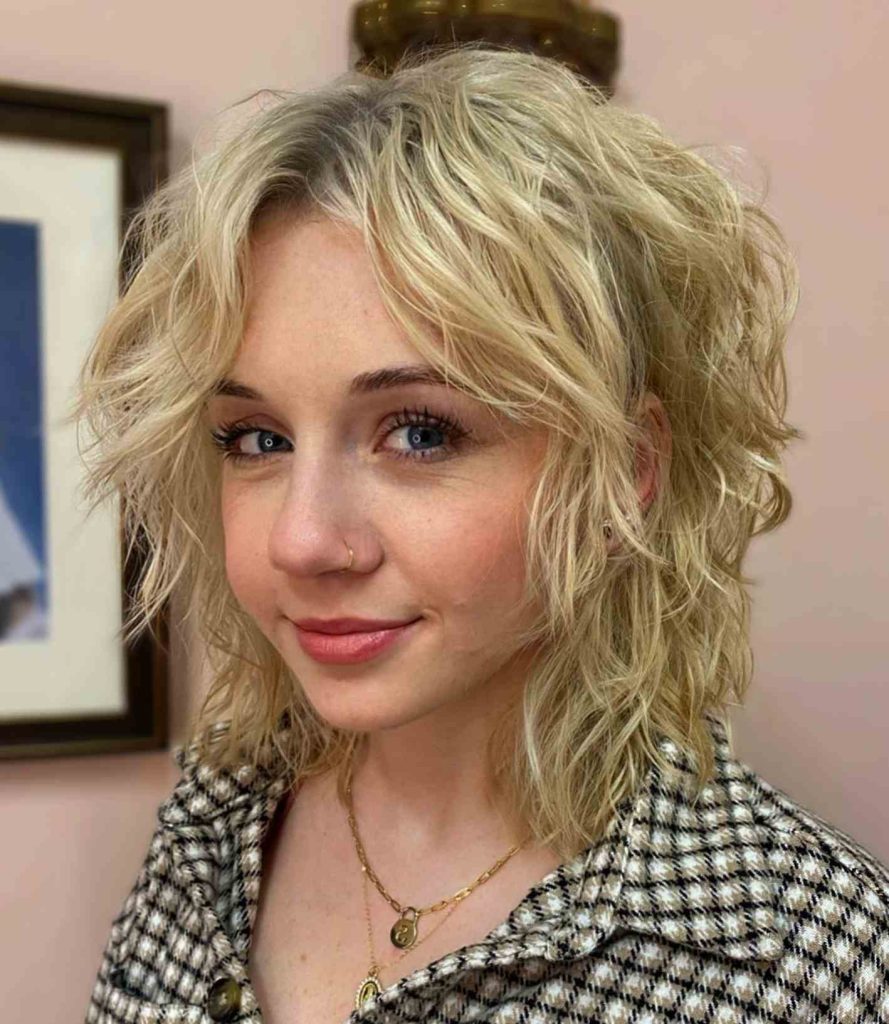 Short Wolf Cut with Beach Waves