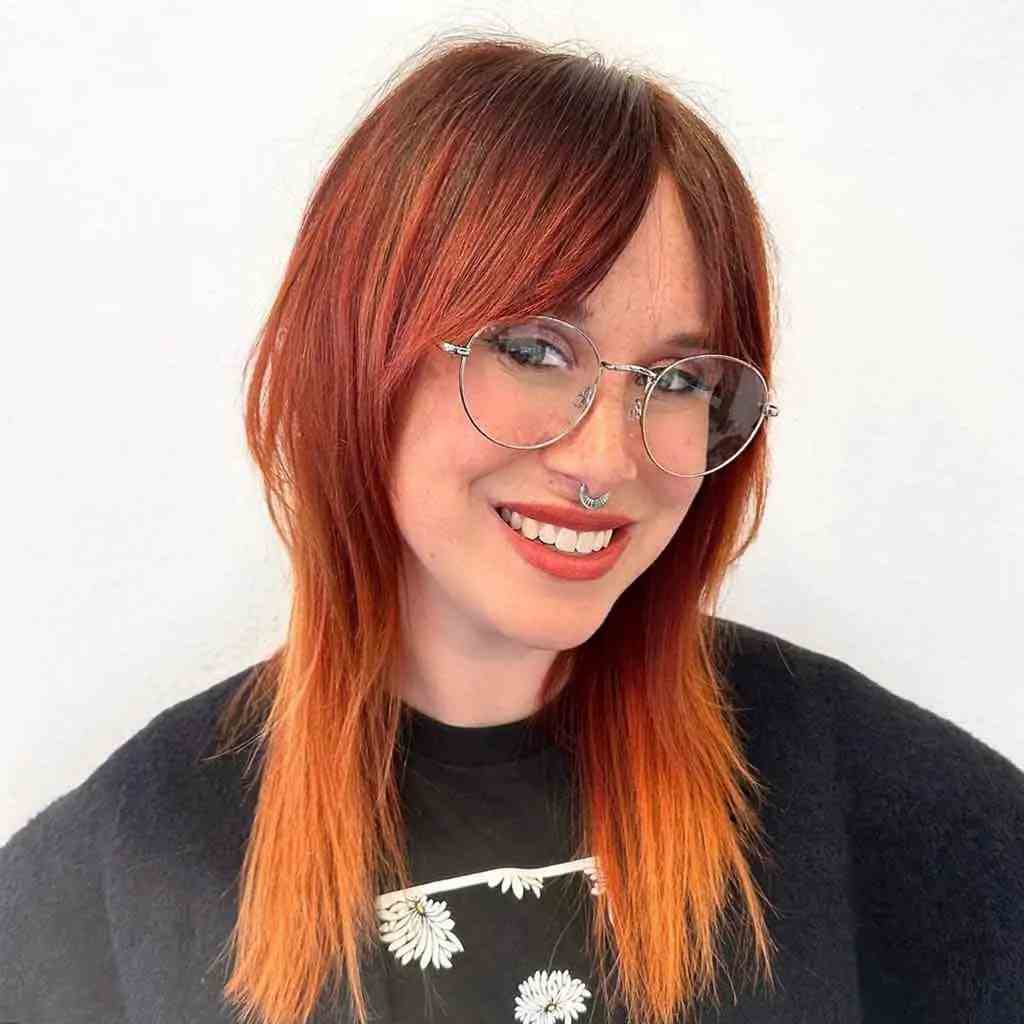 Sleek Ginger Wolf Cut