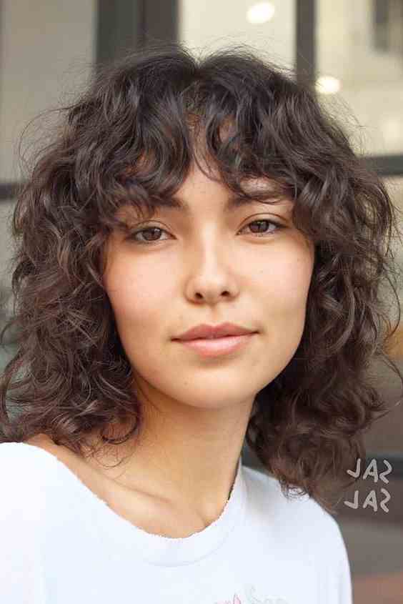 Soft Curls Short Wolf Cut
