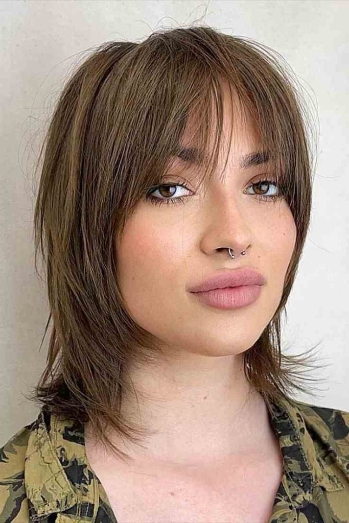 Textured Bob Wolf Cut with Bold Color