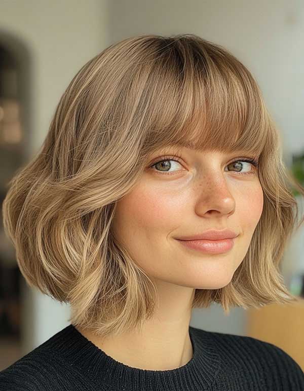 The Classic Fluffy Blunt Bob