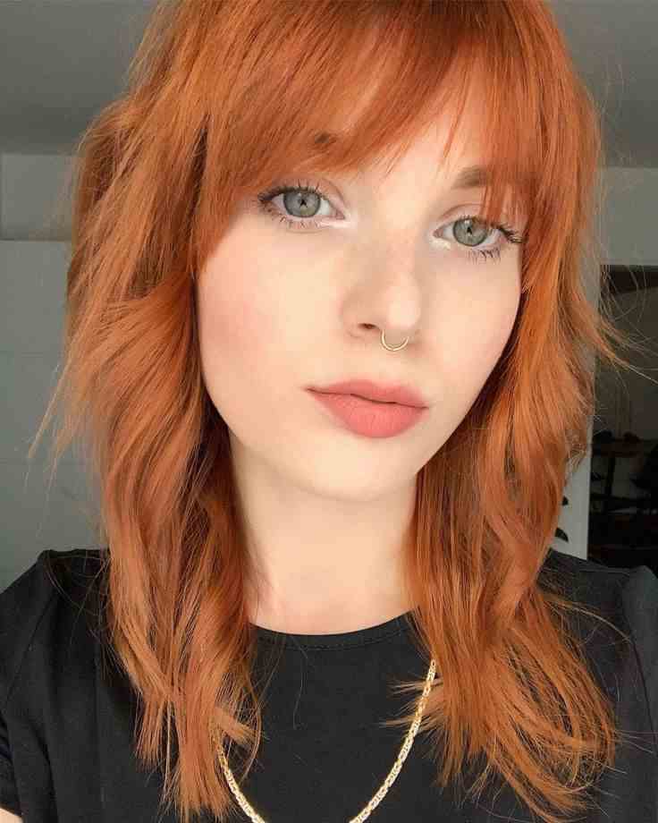 Tousled Ginger Wolf Cut