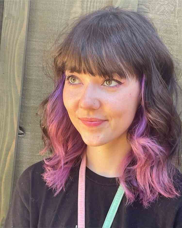 Two Toned Medium Wolf Cut