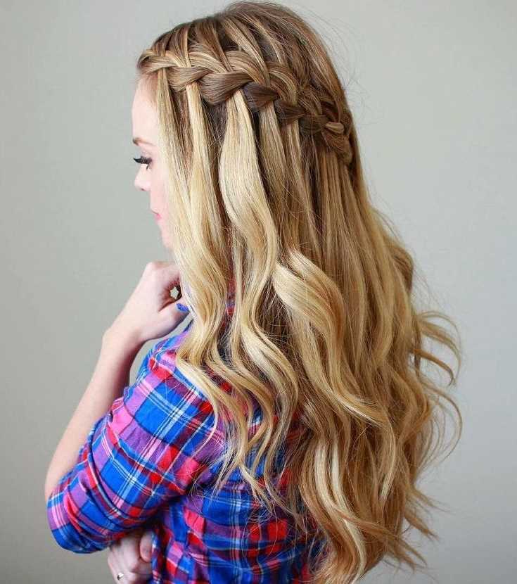 Waterfall Braid with Wolf Cut