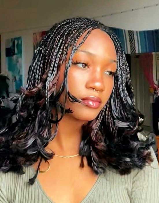 Wolf Cut with Braids