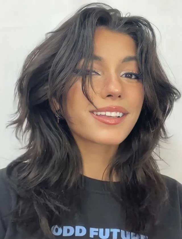 Wolf Cut with Side Bangs
