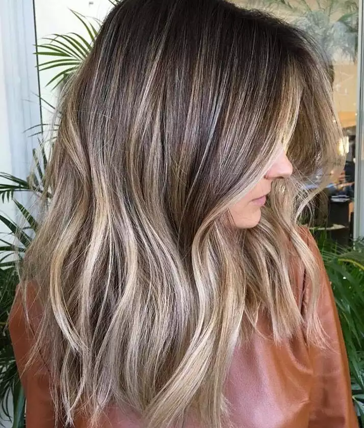 Ash Light Brown with Face-Framing Highlights