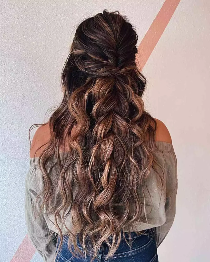 Boho Waves with Layered Texture