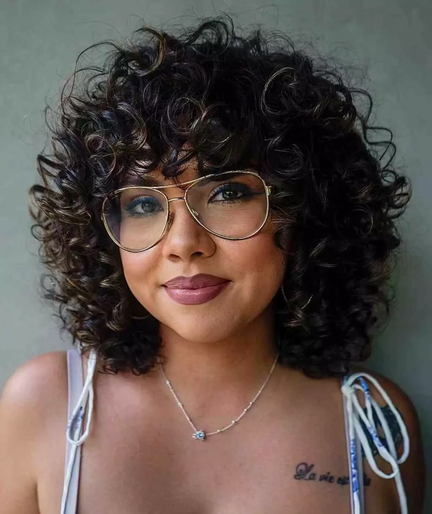 Curly Layered Bob