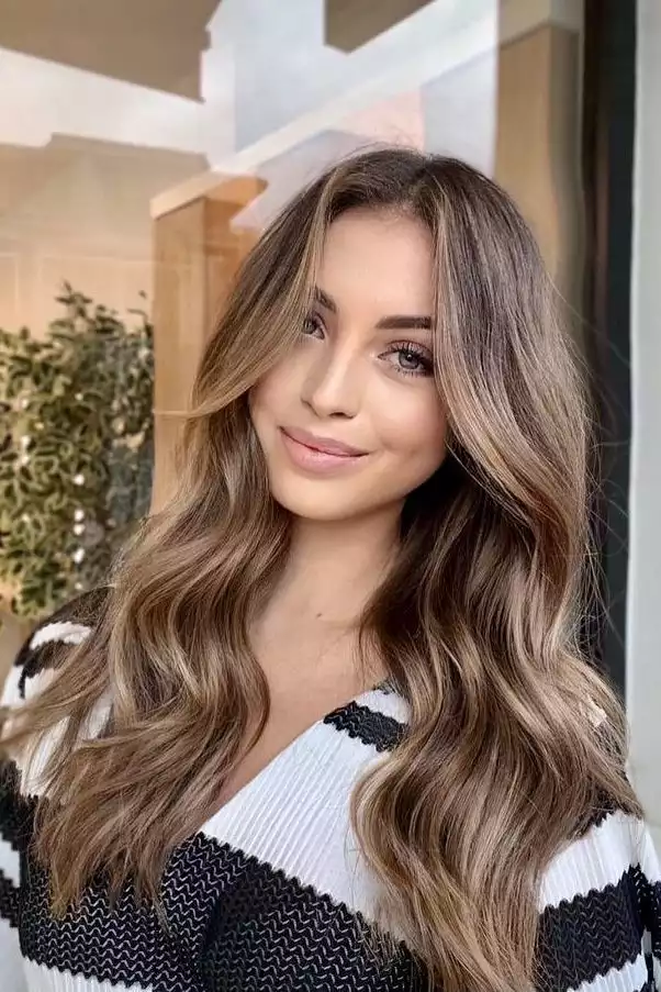 Curtain Bangs with Highlights or Ombre