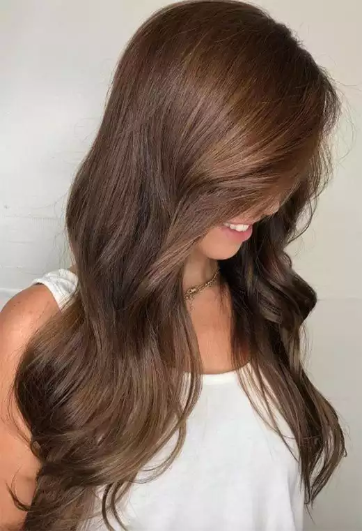 Glossy Single-Tone Light Brown
