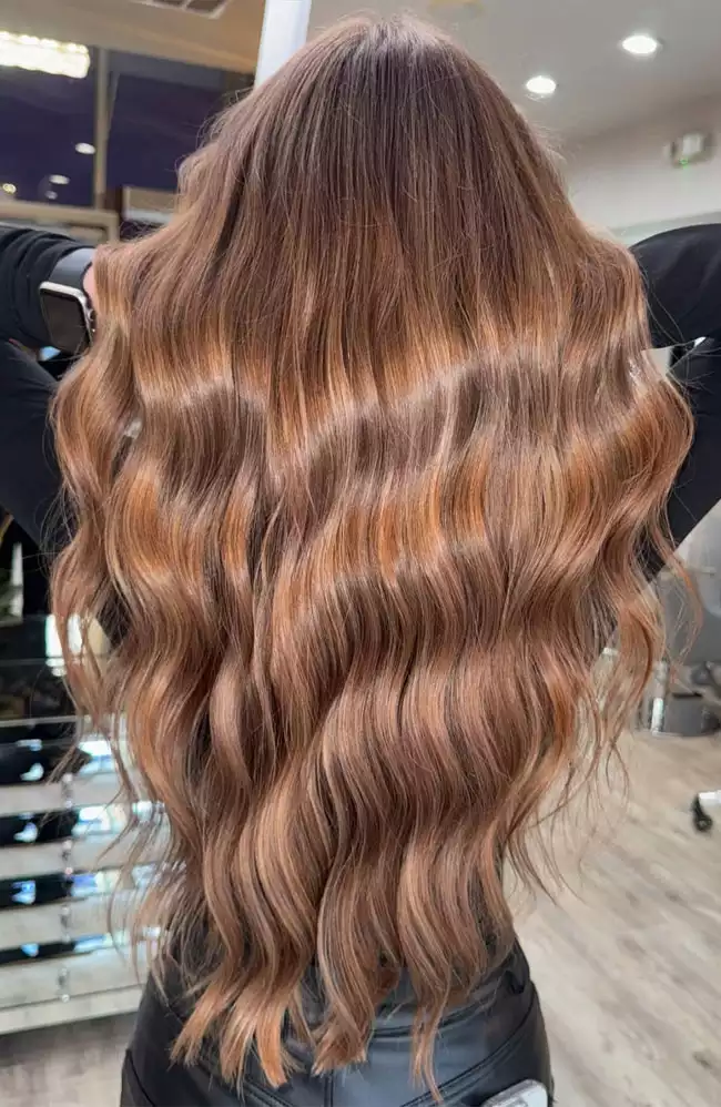 Golden Light Brown Waves