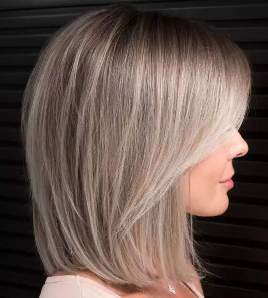 Light Brown with Platinum Accents