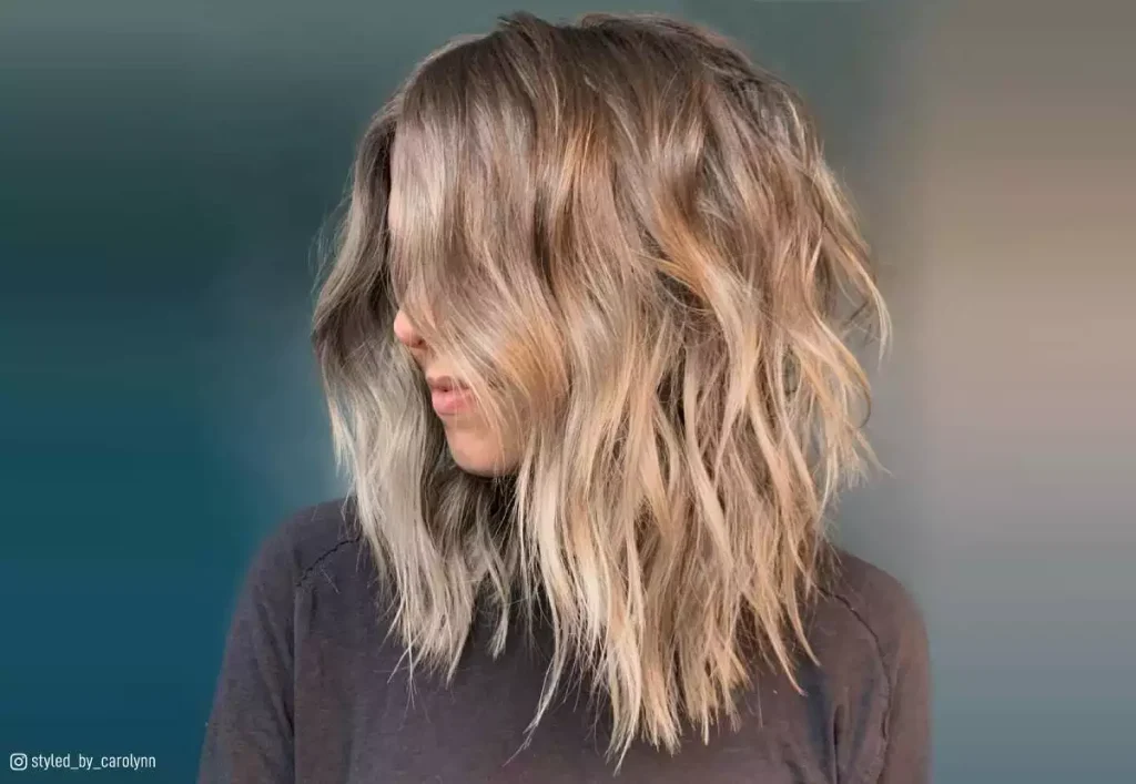 Messy Layered Lob (Long Bob)