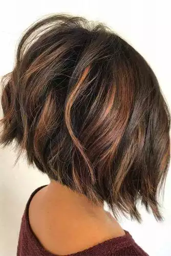 Short Layered Cut with Bold Color