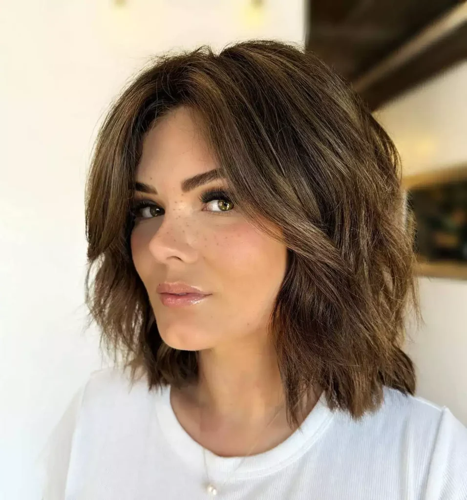 Textured Bob with Choppy Layers