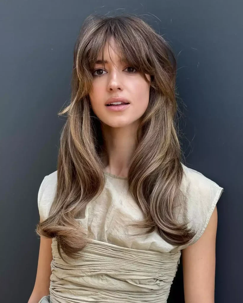 Textured Curtain Bangs